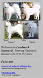Mobile Screenshot of landmarksamoyeds.com
